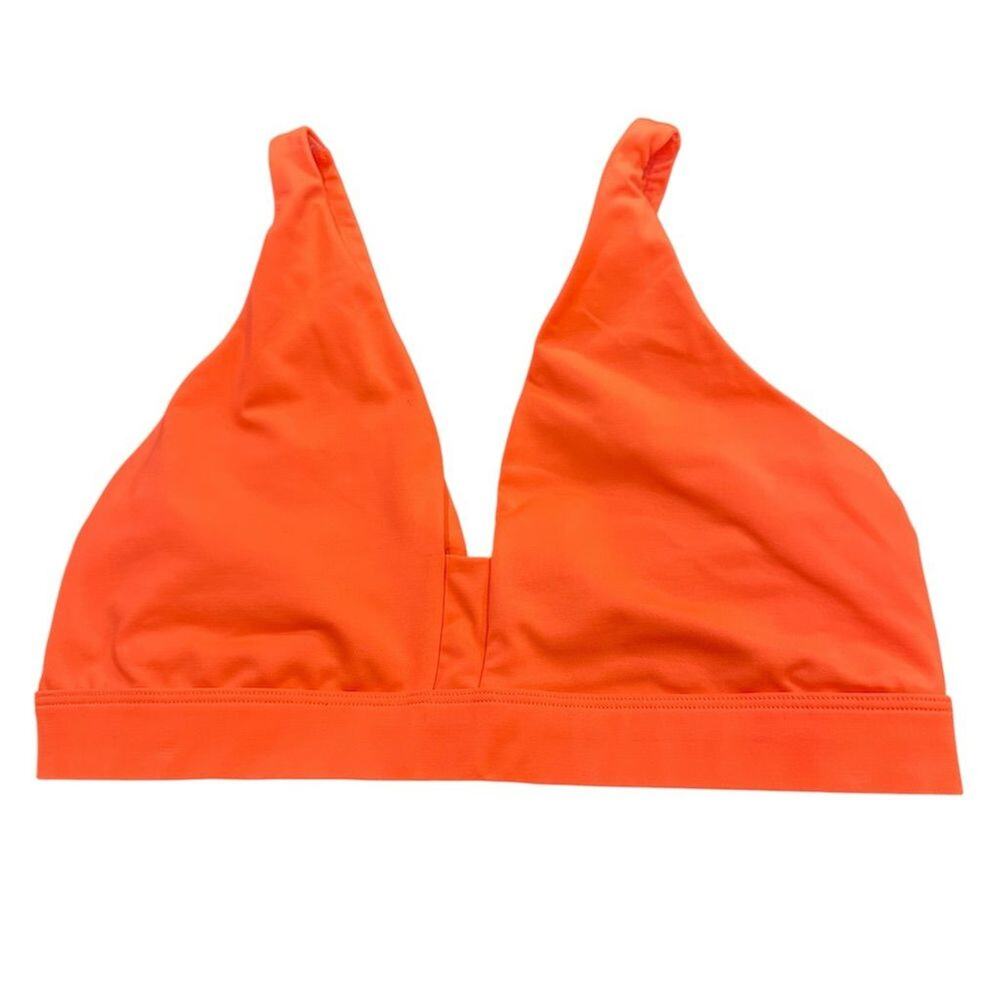 Victoria's Secret Sport Women's Orange Deep V-Neck‎ Sports Bra Size M